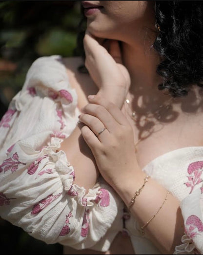 Pink Blossom Skort Set