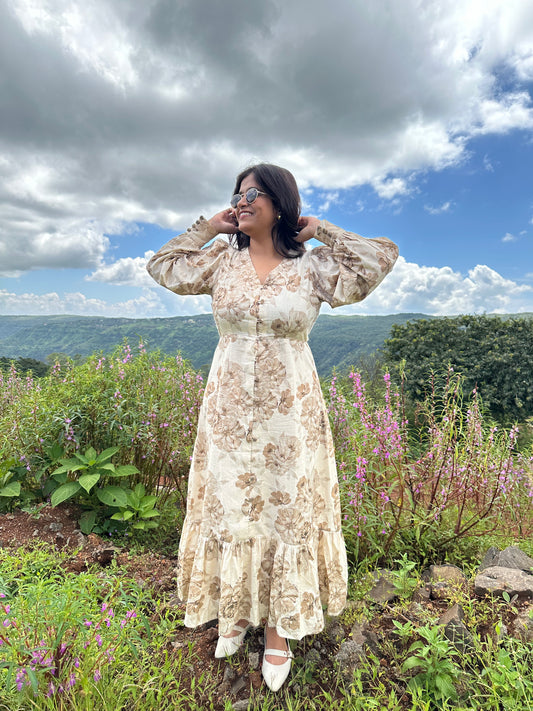 Almond Bloom Dress
