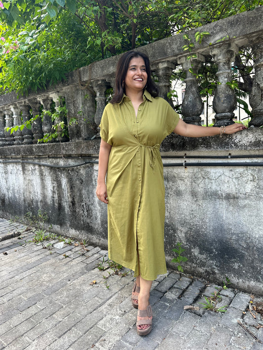 Sage breeze dress