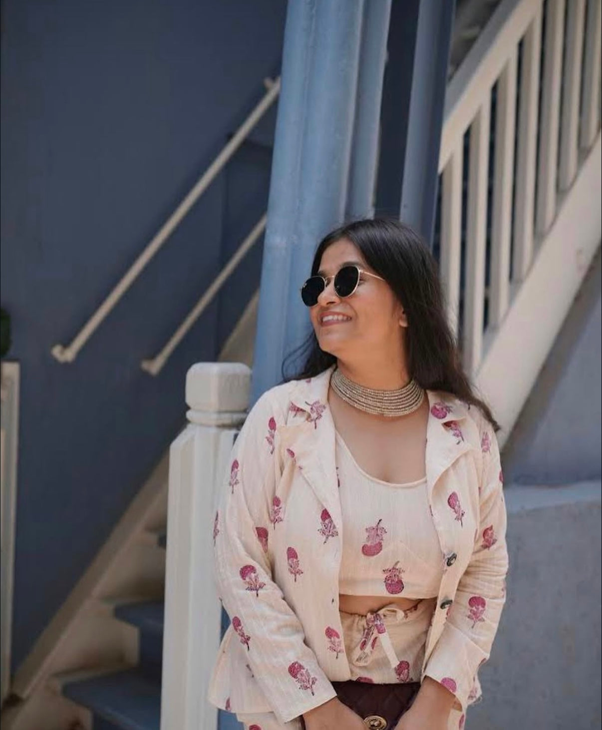 Pink Blossom Blazer Jacket